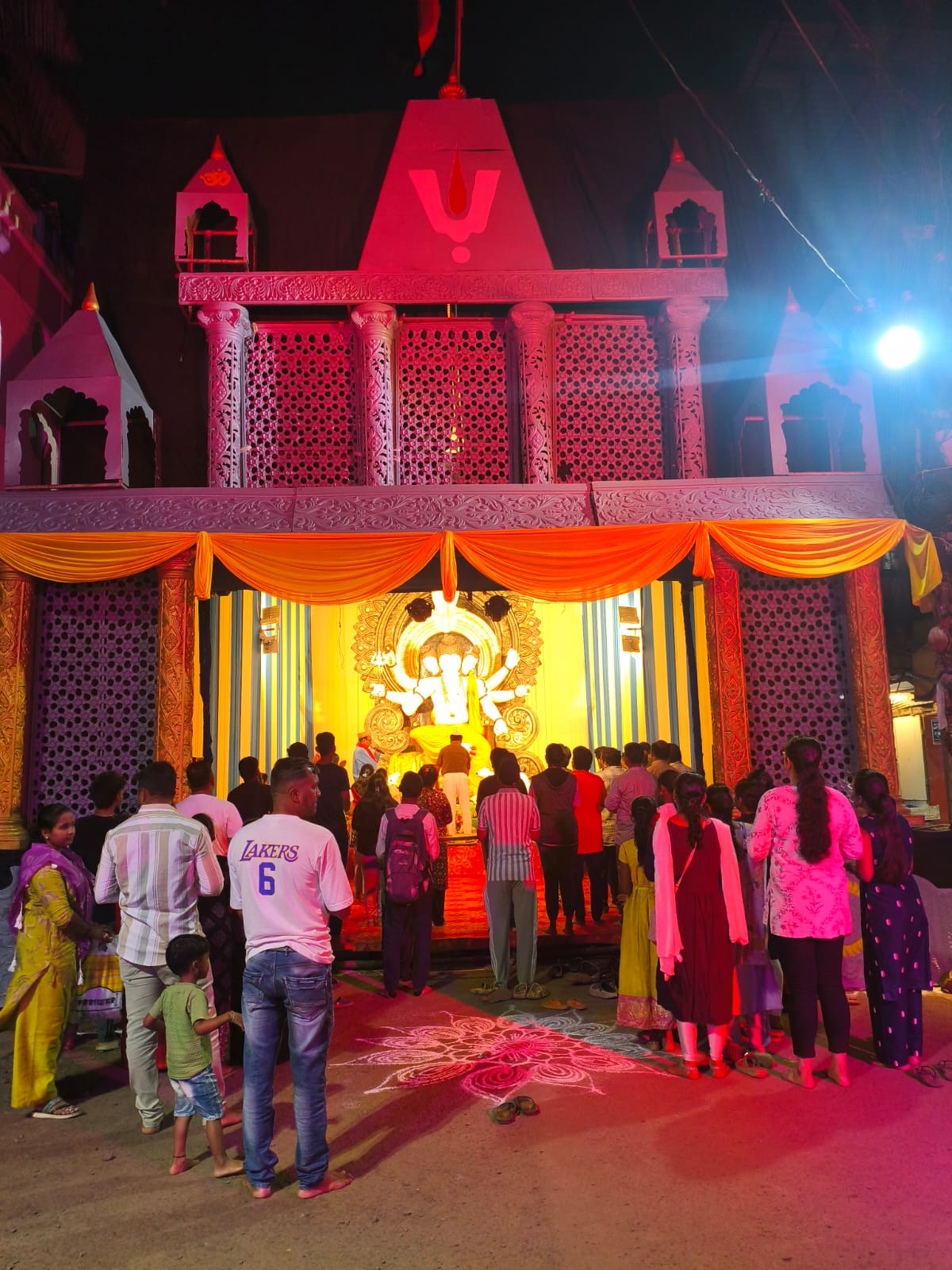 Evening at the Pandal — Day 3