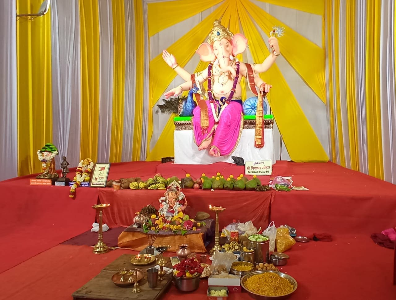 A moment from a past Ganeshotsav celebration