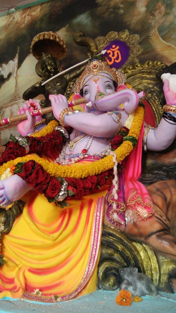 A moment from a past Ganeshotsav celebration