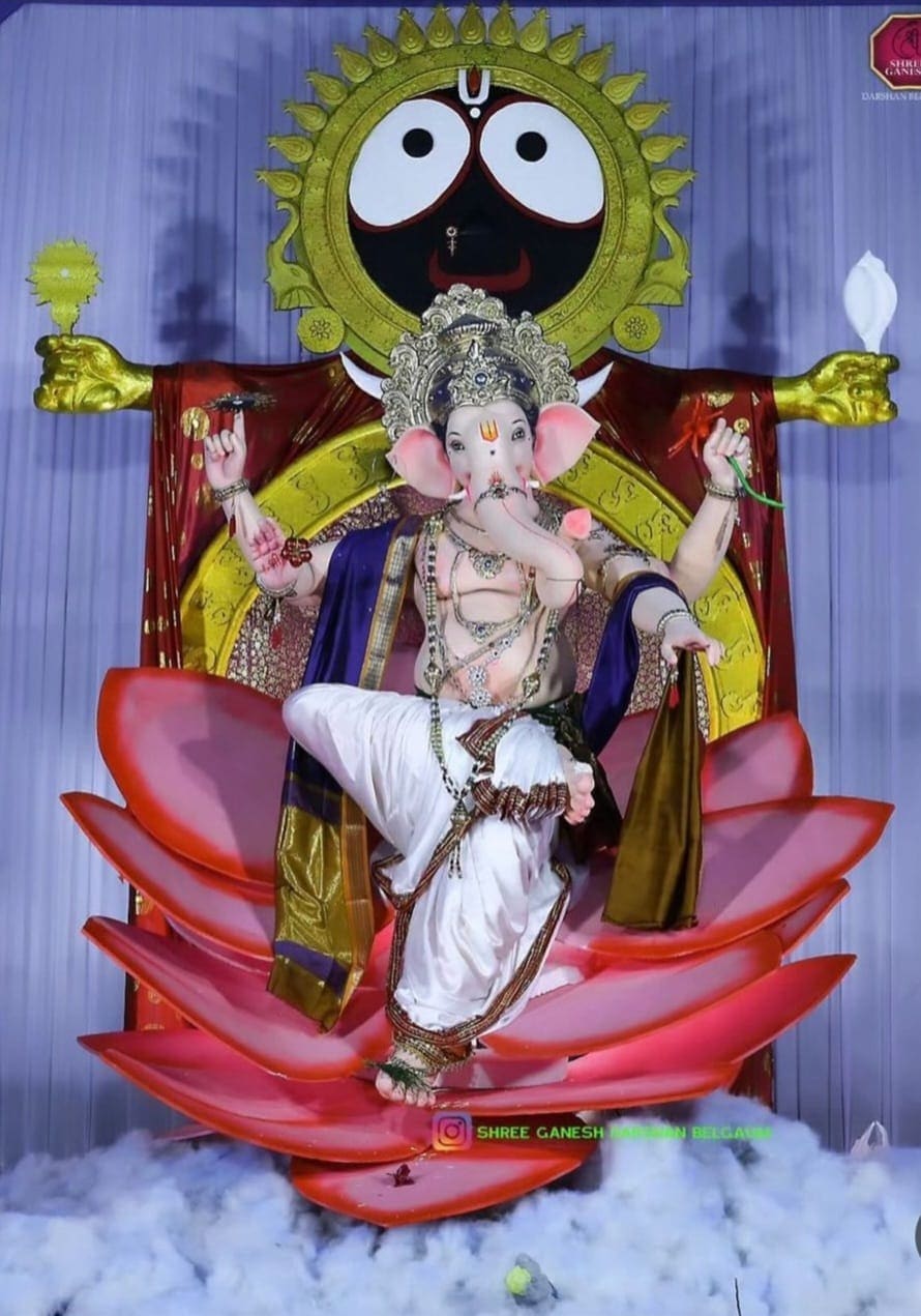 A moment from a past Ganeshotsav celebration