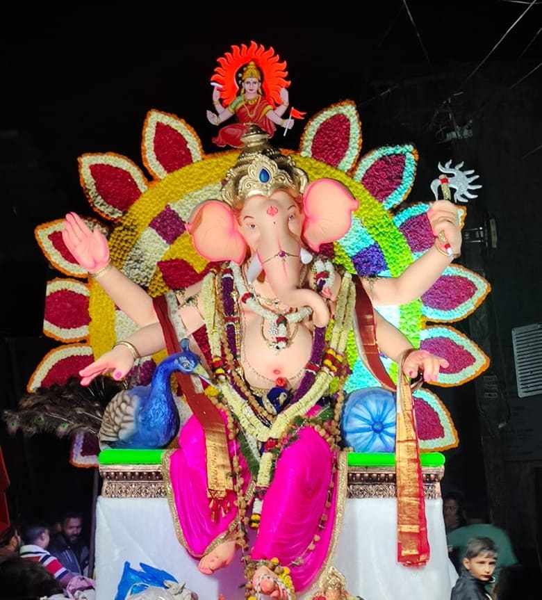 A moment from a past Ganeshotsav celebration