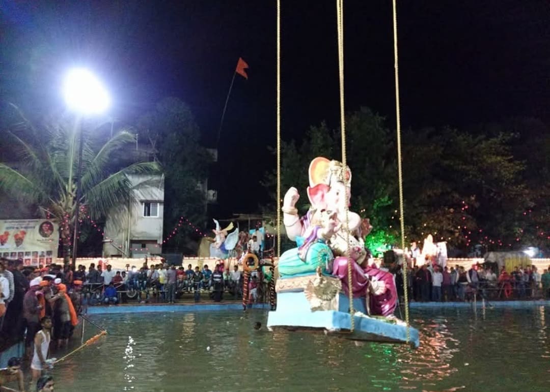 A moment from a past Ganeshotsav celebration