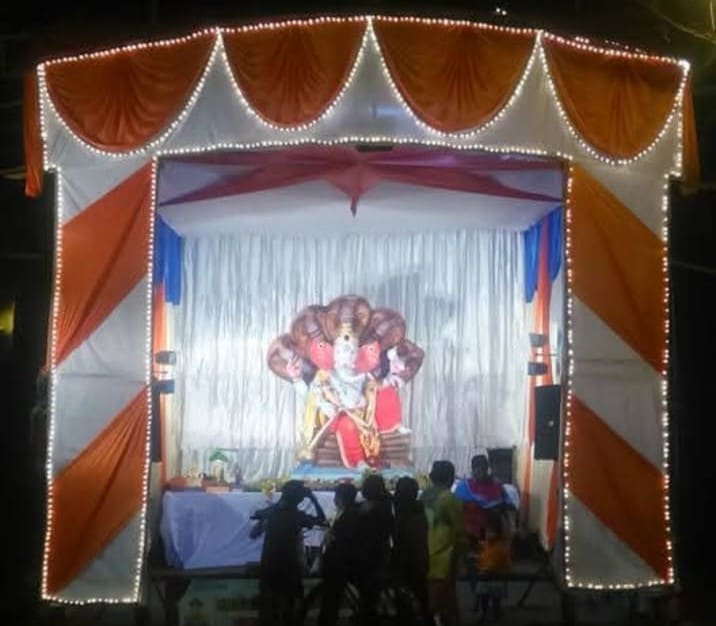 A moment from a past Ganeshotsav celebration